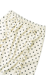 Dot frill skirt_ivory
