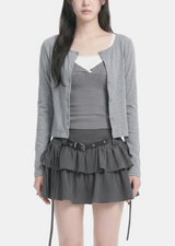 Mia Stripe Layered Cardigan Set