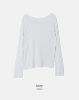 Border Rayon80 Loose Fit T-Shirt (4color)