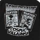 25SS COSMIC VILLAIN SHORT SLEEVE T-SHIRT BLACK