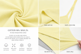Lemon slit layered sleeveless t-shirt
