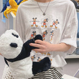 スポーツミッキーボクシーフィットショートスリーブTシャツ