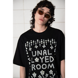 ボタンロゴTシャツ / BLACK