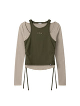TWIN LAYERED LONG SLEEVE (KHAKI)
