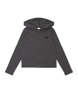 キャットロゴストライプフーディー - ブラック