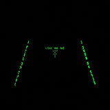 I Fear No Evil パーカー - ブラック/ホワイト (Glow inn the Dark)
