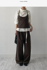 [Setup Available] Pepper Two-Tuck Wide Slacks