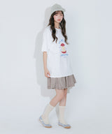 アップルメリーゴーランド半袖Tシャツ (ホワイト)