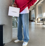 Glife Semi Overfit Round Knit