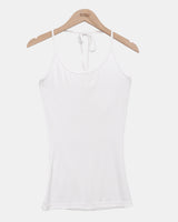 Bizel Halter Neck Strap Sleeveless Top