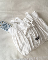 Mendel vintage dot cotton shirring shoulder bag