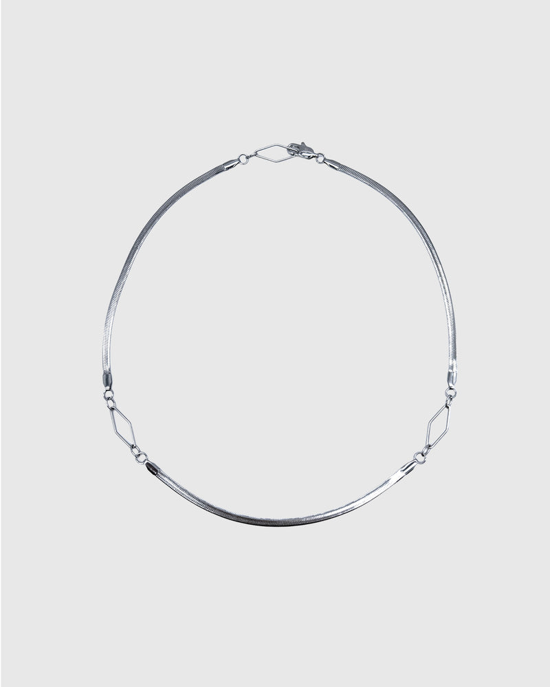 Rhombus line necklace
