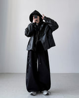 Pheno Washed Leather Parka