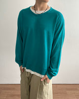 Wale Linen V-neck Knit