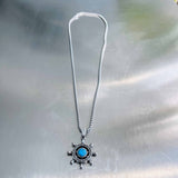 Vintage Blue Helm Pendant