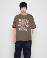 26SS ラインフレンズ ブラウン スターショートスリーブTシャツ