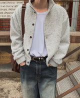 メリーアルパカハイネックカーディガン