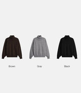 [F/W] ハイネックジッパーポラニット(3color)