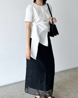Riable wrap tie blouse