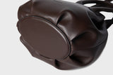 HANDLE BAG DARK BROWN