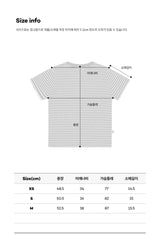 (Women)  レインボーストライプ半袖Tシャツ【YELLOW】