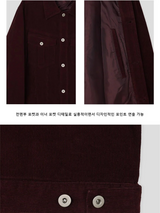 [F/W] ウエスタンセミクロップコーデュロイジャケット(3color)