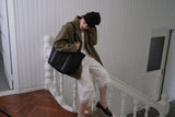 Trim lace pants_ivory