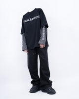 BBD No Sympathy Wide Cotton Pants (Black)