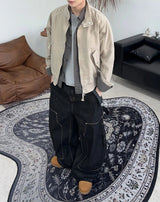 Deon Dyeing High Neck Crop Jacket