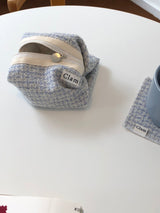 Clam round pouch _ Blue cake