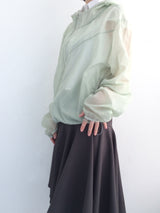 Light touch cropped hooded jacket