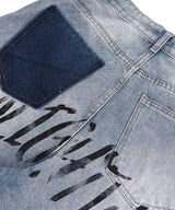N.W Scribble Denim Bermuda Pants