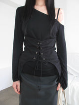 lace-up corset t