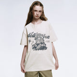 デディケーションピグメント Tシャツ_クリーム