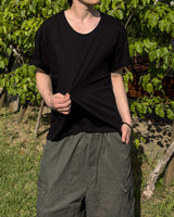 Erne Crop Over U Neck Short Sleeve Tee