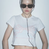 SW'S RIBBON T- SHIRTS - WHITE