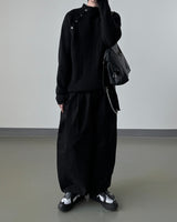 Nell Line Neck Button Knit