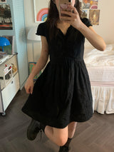 [made by fling] butterfly one-piece (black)