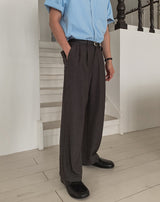 Dainel Two-Tuck Wide Slacks