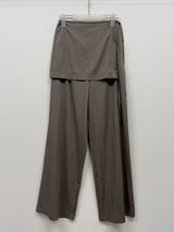 Euro Wrap Nylon Wide Pants