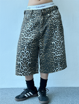 レオパードプリントデニムバミューダパンツ🐅❤