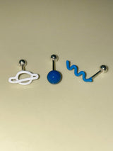 Pastel doodle piercing (Navy)