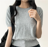 Selling round short sleeve knit