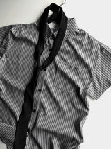 26SS★ [ MADE / Tie Set ] Silk Stripe Classic Shirt Short Sleeve Version