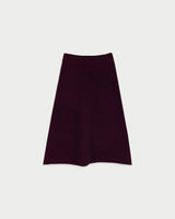 Skin knit skirt_grape