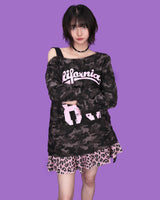 camo 88 one-shoulder T (2color)