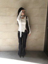 Wrinkle flower scarf