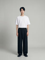 26SS★ クリーンワンタックバンディングワイドスラックス