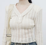 Jedney V-neck button knitwear