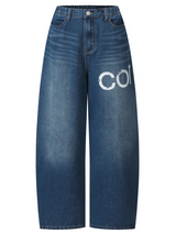 NOKIN SIDE DIRTY LOGO DENIM BANDING PANTS UNISEX
